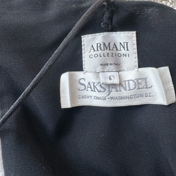 Armani Collezioni Black Sequin Beaded Dress - Picture 9 of 11